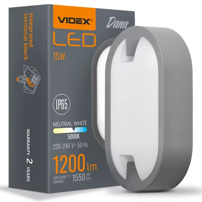 Népszerű Kerti lámpa emelő fali lámpa LED 15W 5000K DANA VIDEX
