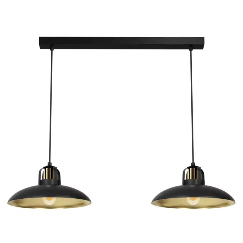 Bestseller FELIX Black Gold függesztett mennyezeti lámpa 2xE27 Milagro