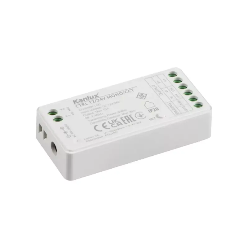 Vezérlő LED szalag vezérlő CTRL 12/24V MONO/CCT Fehér KANLUX Gyors kiszállítás