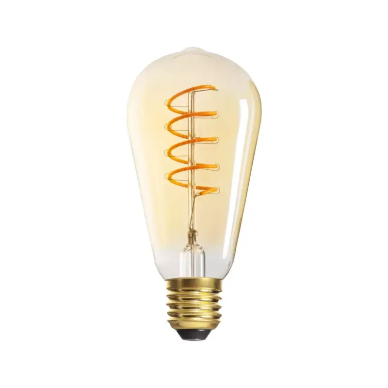 LED izzó XLED E27 ST64 4W 250lm 1800K meleg izzószál borostyán KANLUX Kiárusítás