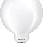 Alacsony ár LED izzó Globe E27 G120 7W = 60W 806lm 2700K meleg izzószál tejszerű PHILIPS