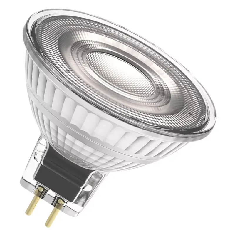 Olcsó LED izzó MR16 GU5.3 5.3W = 35W 350lm 2700K Melegfehér 12V FÉLESZÁLLÁS DIMMÁLHATÓ LEDVANCE
