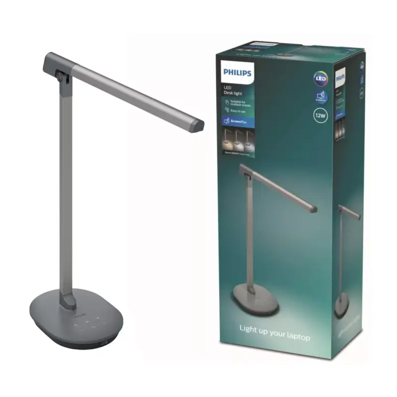 Vedd meg most LED asztali lámpa SWORD 12W CCT szabályozható szürke PHILIPS