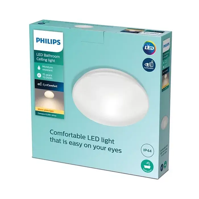 Olcsó LED mennyezeti lámpa Felületre szerelhető CANOPUS 17W 2700K IP44 32cm PHILIPS
