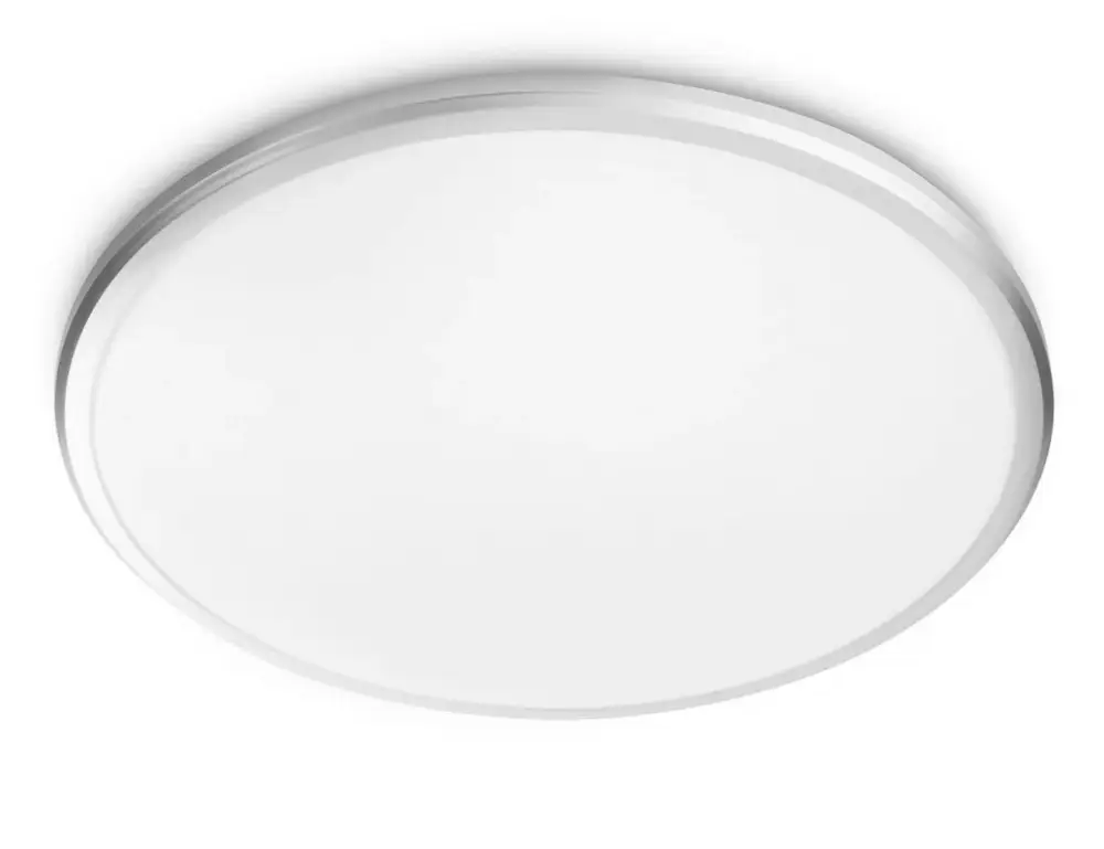 Bestseller LED mennyezeti lámpa, felületre szerelt SPRAY 17W 2700K 35cm IP44 ezüst kerek / ovális PHILIPS