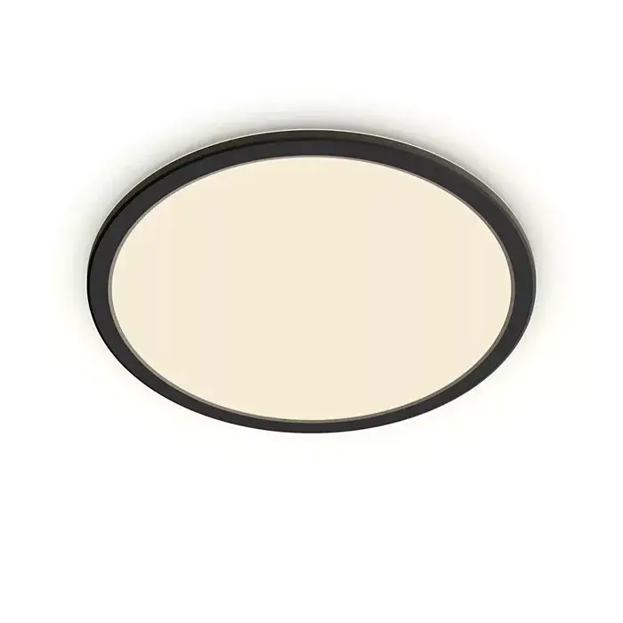 LED mennyezeti lámpa, felületre szerelhető SUPERSLIM 15W 2700K 25cm IP44 szabályozható fekete PHILIPS Utolsó esély