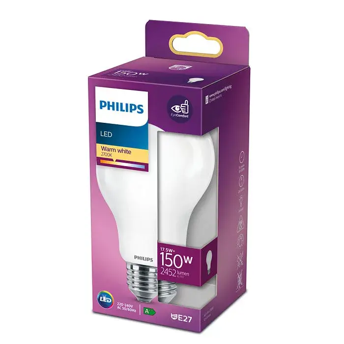 Biztonságos vásárlás LED izzó E27 A67 17.5W = 150W 2452lm 2700K Meleg PHILIPS Classic