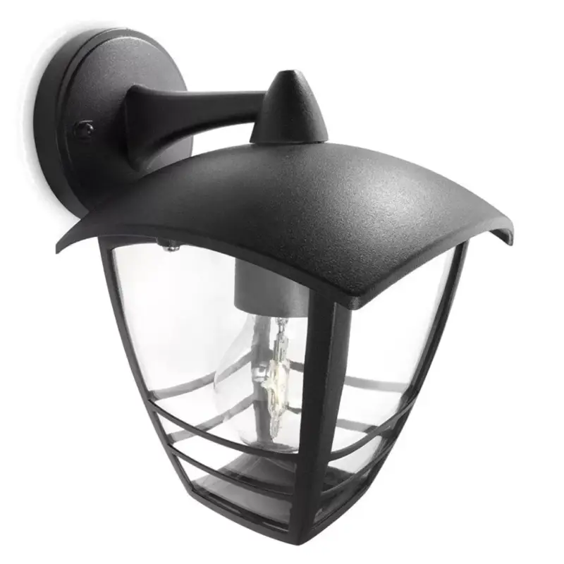 Biztonságos vásárlás Kerti LED lámpa Fali lámpa Homlokzat CREEK myGarden E27 IP44 Down Light Fekete PHILIPS