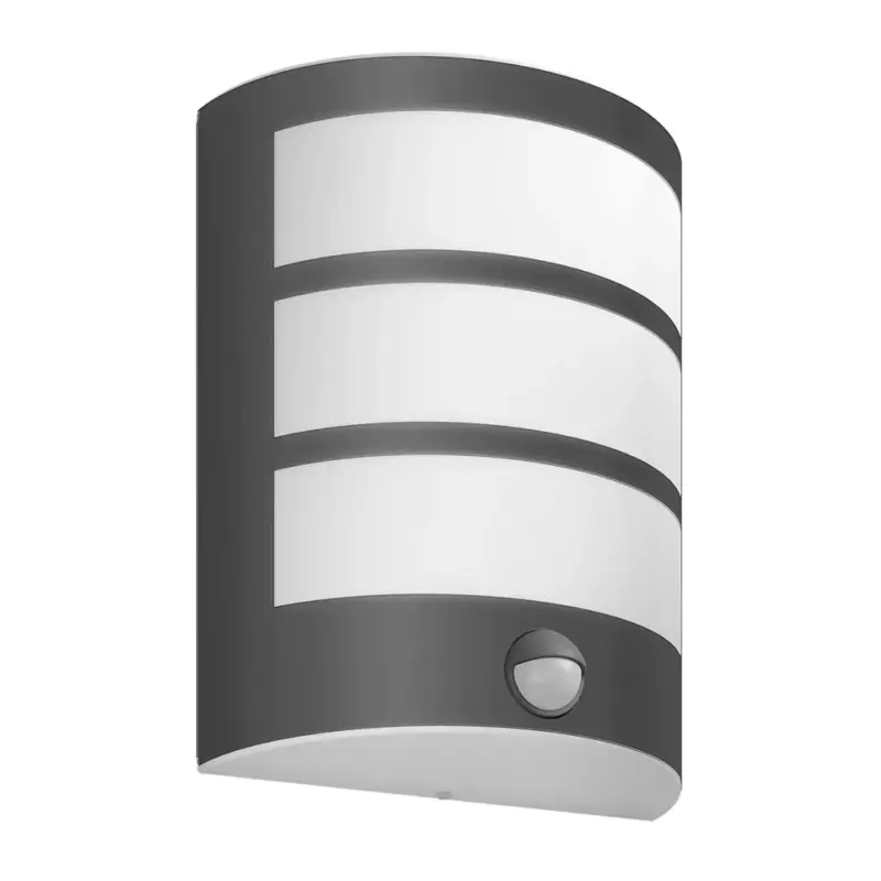 Alacsony ár Kerti LED lámpa homlokzati fali lámpa PYTHON IR myGarden 6W 4000K IP44 mozgás- és szürkületérzékelővel, fekete PHILIPS