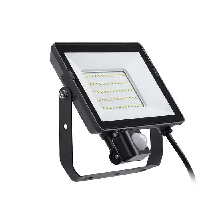 Biztonságos fizetés LED-es reflektor 50W 4500lm 3000K IP65 fekete mozgás- és szürkületérzékelővel ProjectLine Floodlight PHILIPS
