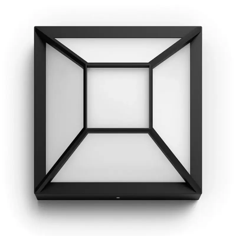 Kerti LED lámpa Fali lámpa Homlokzat DROSERA myGarden 12W 2700K IP44 Mennyezet 19cm Fekete-fehér PHILIPS Árengedmény