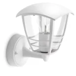 Gyors kiszállítás Kerti LED lámpa Homlokzati fali lámpa CREEK myGarden E27 IP44 Lámpa a felső fehér PHILIPS-hez