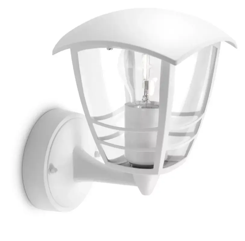 Gyors kiszállítás Kerti LED lámpa Homlokzati fali lámpa CREEK myGarden E27 IP44 Lámpa a felső fehér PHILIPS-hez