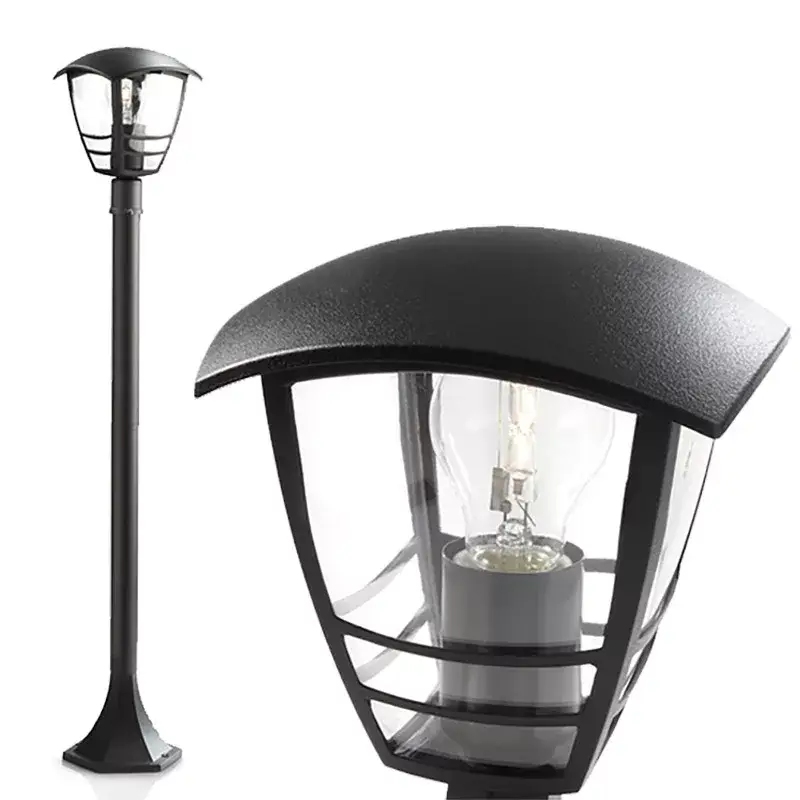 Prémium LED kerti lámpa kültéri CREEK myGarden E27 IP44 lámpaoszlop 100cm fekete PHILIPS