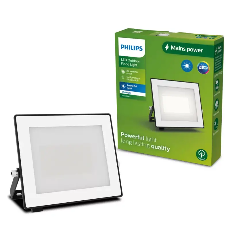 LED reflektor lámpa reflektor 30W 3200lm 3000K IP65 Black Lois Philips Bestseller