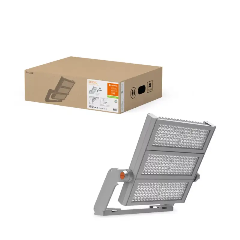 Újdonság LED-es reflektor kültéri reflektorfény szabályozható 900W 121000lm 5700K IP66 szürke reflektor Ledvance