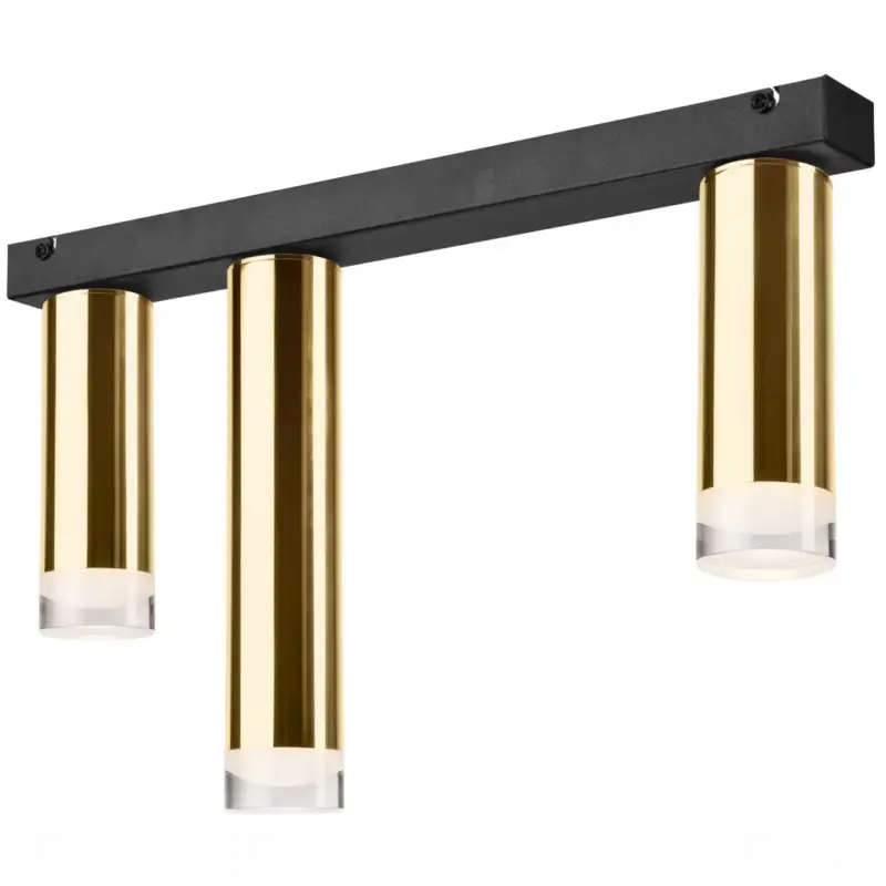 Különleges ajánlat Mennyezeti lámpa DIEGO 3xE27 Black Gold LM-3.124/A Lamkur