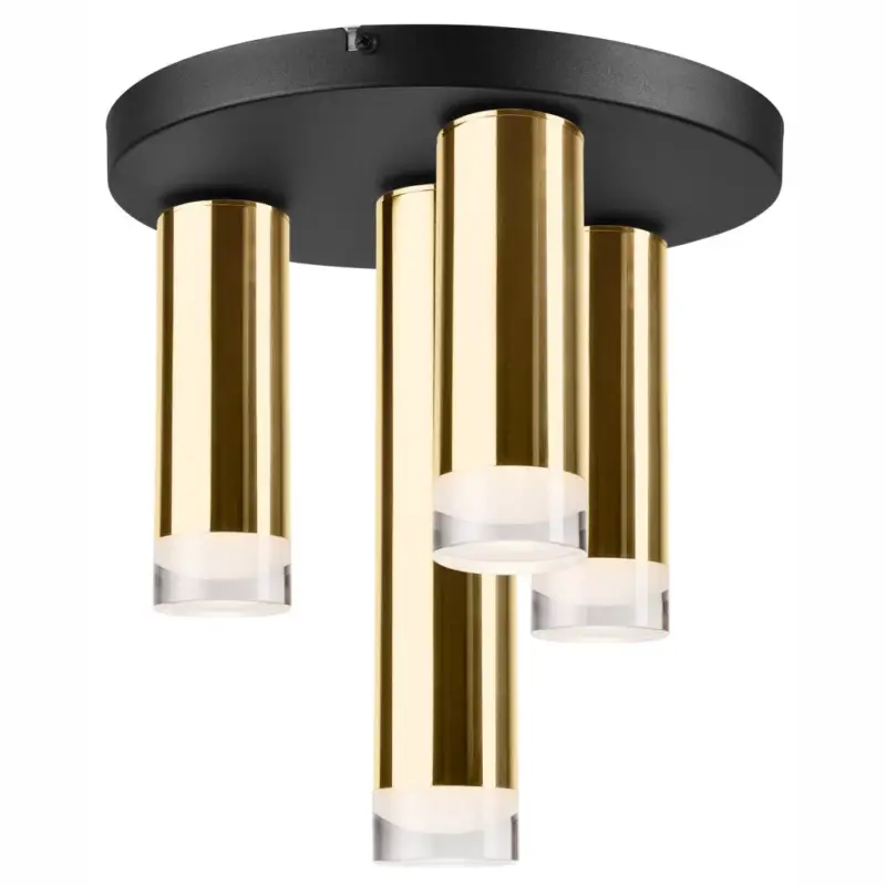 Kedvezményes ár Mennyezeti lámpa DIEGO 4xE27 Black Gold LM-4.124/B Lamkur