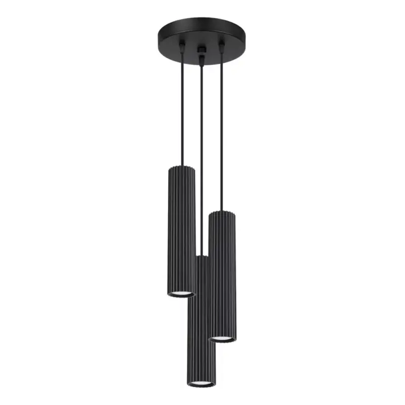Mennyezeti Lámpa Függő Cső Spot 3x GU10 Fekete Karbon Deep Space SL.1576 Sollux Biztonságos fizetés