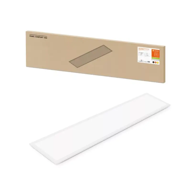 Szuper akció LED Panel Irodai Mennyezeti Lámpa 33W 4320lm 3000K Meleg, Szabályozható, Felületre Szerelt, Süllyesztett, Fehér, 120x30cm UGR19 Comfort Ledvance
