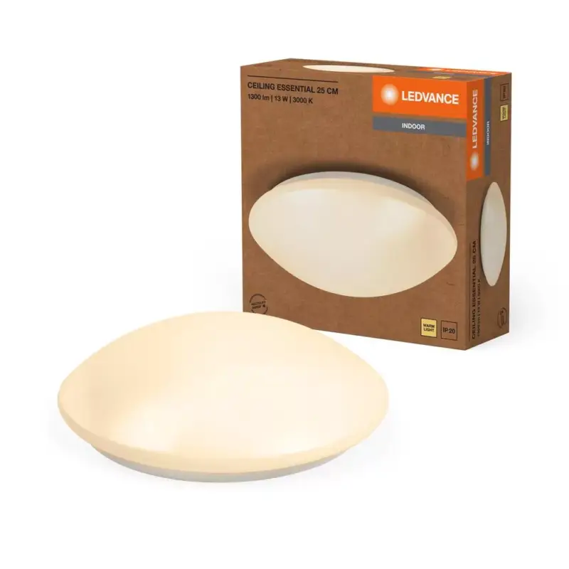 Olcsó LED Mennyezeti Lámpa Felületre Szerelhető 13W 920lm 3000K Meleg Fehér 25cm Essentials Ledvance