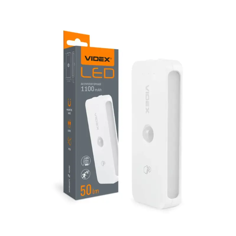 Újratölthető lámpa mágneses mozgásérzékelővel CCT VL-NL053W-S Videx Szuper akció
