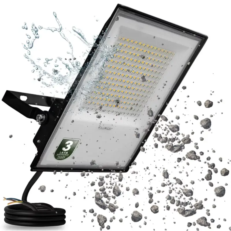 Világos kültéri LED reflektor, vízálló, 150W, 16500lm, 4000K, LUMILED Expressz szállítás