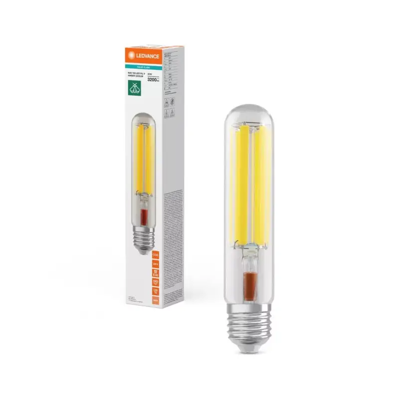 Azonnali szállítás LED izzó E40 30W = 100W 3200lm 1800K Meleg 360° Izzószál Ledvance