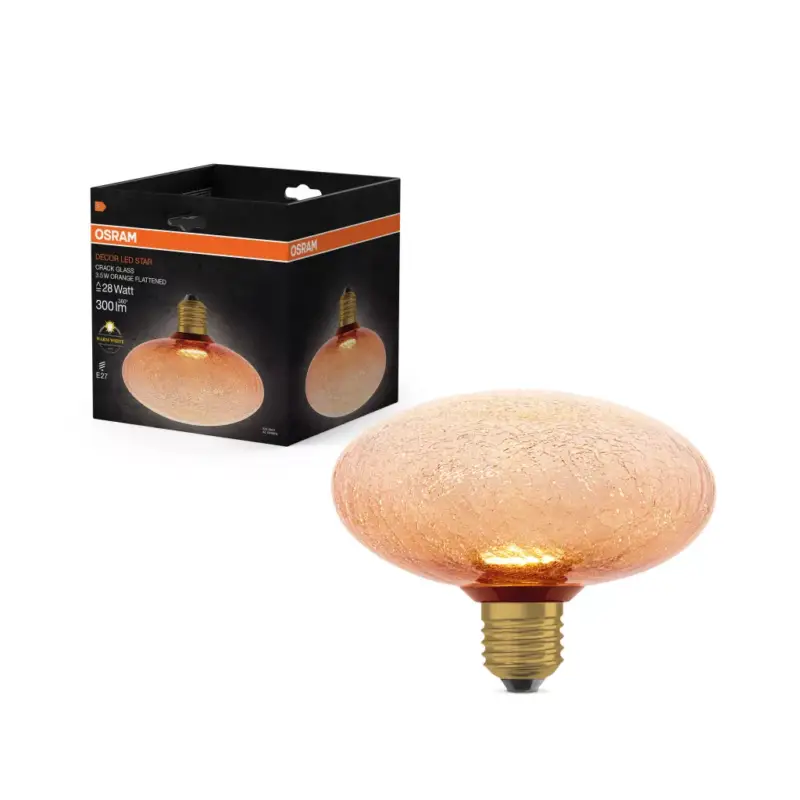Nézd meg most E27 LED izzó Frosty 3.5W 300lm 2700K Meleg, dekoratív, matt narancssárga Osram