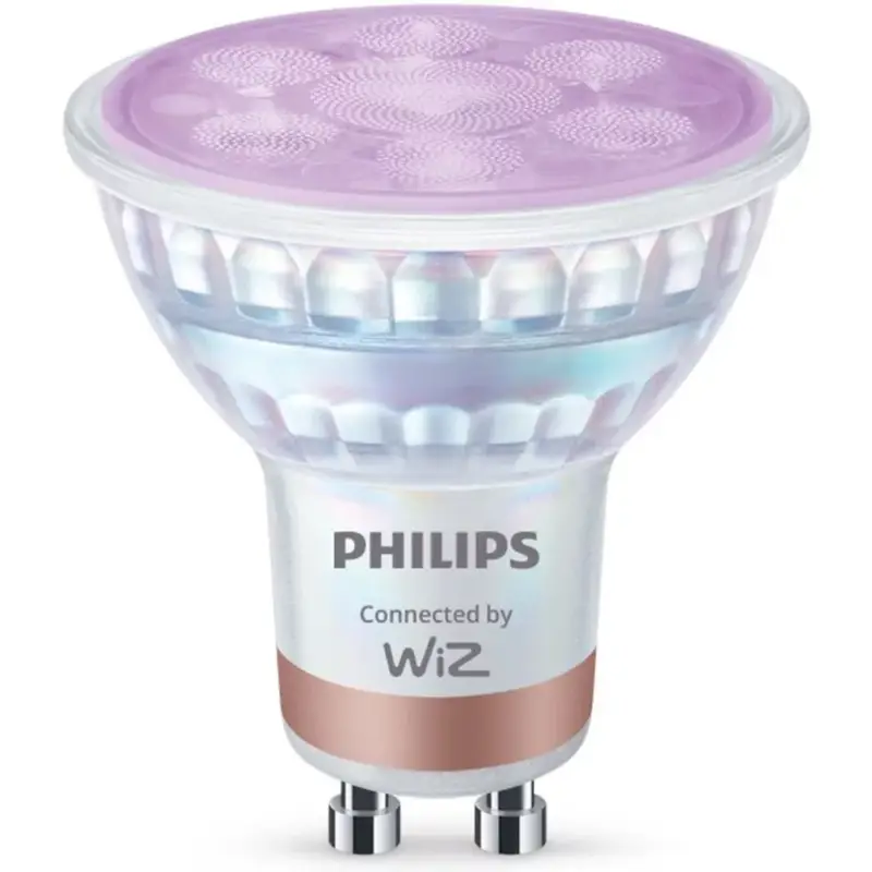 Árengedmény 3x LED izzó GU10 spotlámpa PAR16 4,7 W = 50 W 345 lm 2200-6500 K RGB + TW Intelligens OKOS WiFi Bluetooth WiZ alkalmazás Philips