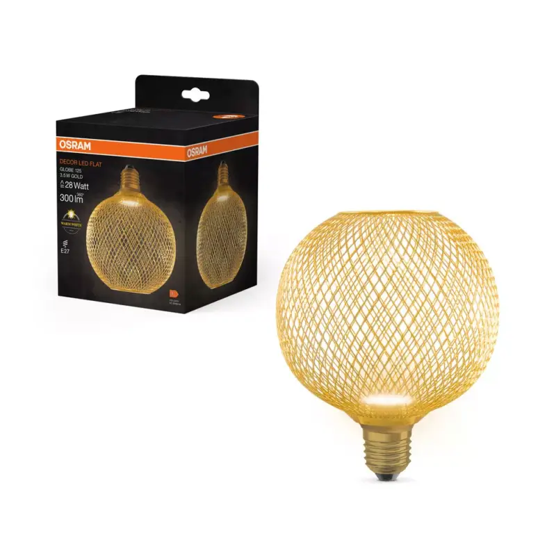 Dekoratív LED izzó E27 3,5 W = 28 W 300 lm 2700 K Meleg 100° Decor Osram Ajánlat