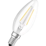 2x LED izzó B35 gyertya E14 2.5W = 25W 250lm Meleg 2700K 300° Retrofit Filament CLASSIC Osram Újdonság
