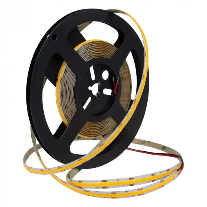 LED szalag COB 9W/m 990lm/m 480LED/m 12V 4000K Semleges CRI90 IP20 5m-es tekercs Ecolight Azonnal elérhető
