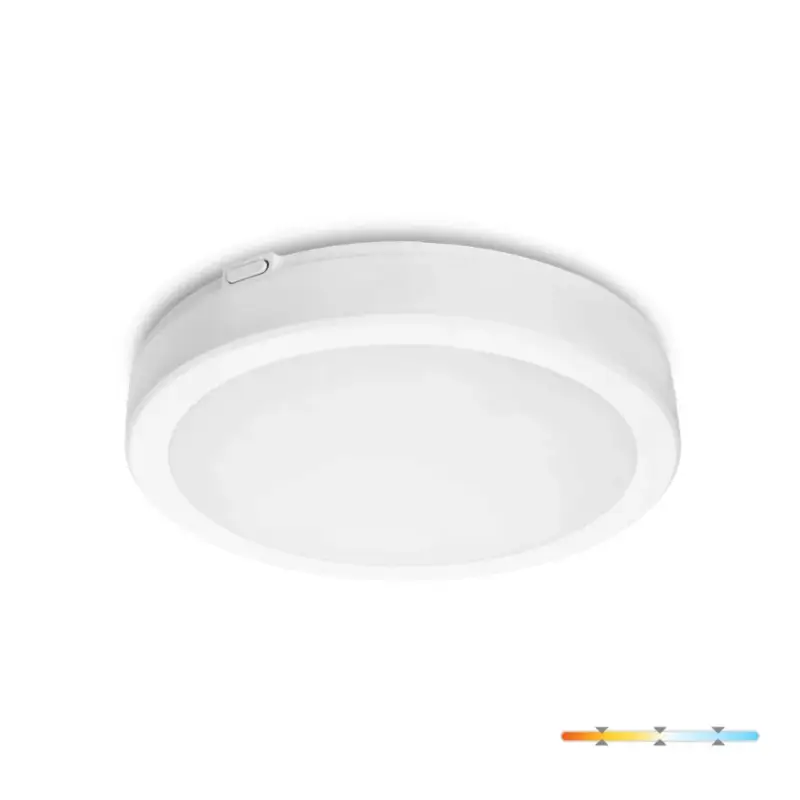 LED fürdőszobai mennyezeti lámpa, felületre szerelhető, 18W, 1890lm, 4000K, 120°, fehér, IP65, Nairos Kobi Legkelendőbb