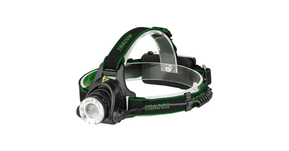 Tracon LED fejlámpa akkumulátorral és állítható fókusszal 5W 500 lm, 5 h 3,7V 1500 mAh 18650 Li-Po IP54 HL500B Outlet