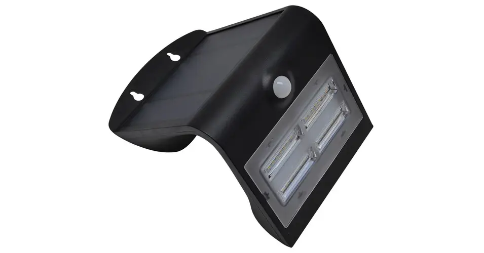 Árcsökkenés Tracon Napelemes 3.2 W 4000K 400lm LED fali világítótest mozgásérzékelővel, fekete LSLBB3W