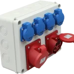 Prémium Tracon ipari csatlakozó doboz 1×16A +1×32/400V 4×16A/250V TDB08-0M