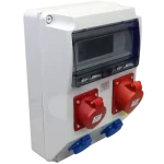 Tracon Csatlakozó doboz, védelem nélkül 1x16A 5p 400V+ 1x32A 5p 400V+ 2×16A 250V TDB12-12M Szuper akció