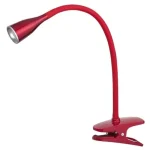 Azonnali szállítás Rábalux Jeff modern megjelenésű bordó csiptetős asztali lámpa LED 4,5W 330lm 4198