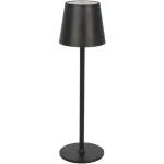 Asztali akkumulátoros 3.5W 3000K LED díszlámpa, fém, fekete RLM Népszerű