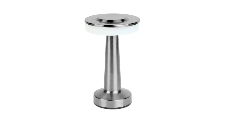 Phenom London LED asztali lámpa ezüst akkumulátoros USB-C 12500B Akciós ár