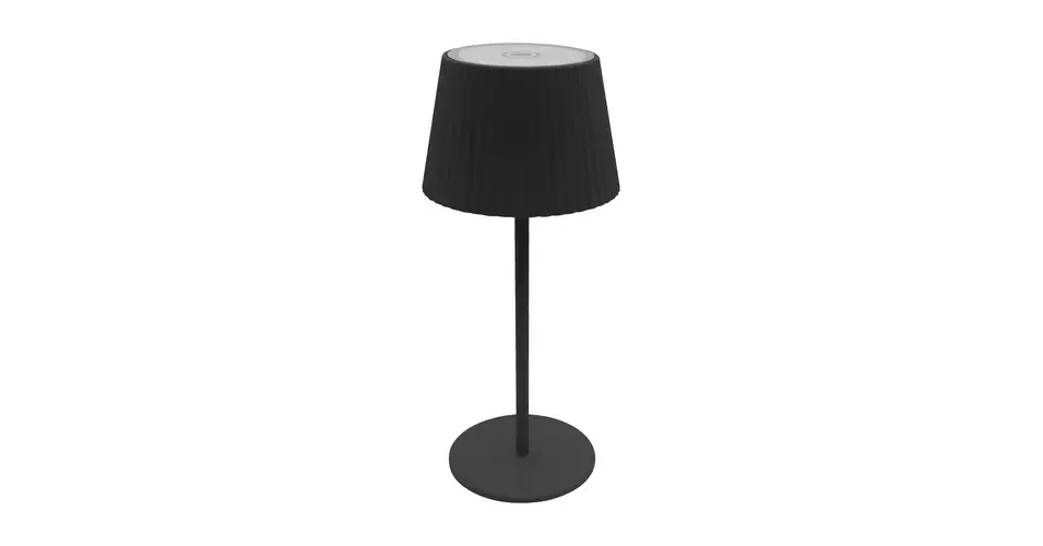 Outlet Optonica napelemes szolár LED asztali lámpa 2,5W 280lm CCT fekete IP54 251