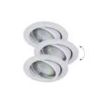 Rábalux Lite LED 3xGU10 3W billenthető fehér beépíthető spotlámpa (3db/szett) 1049 Outlet