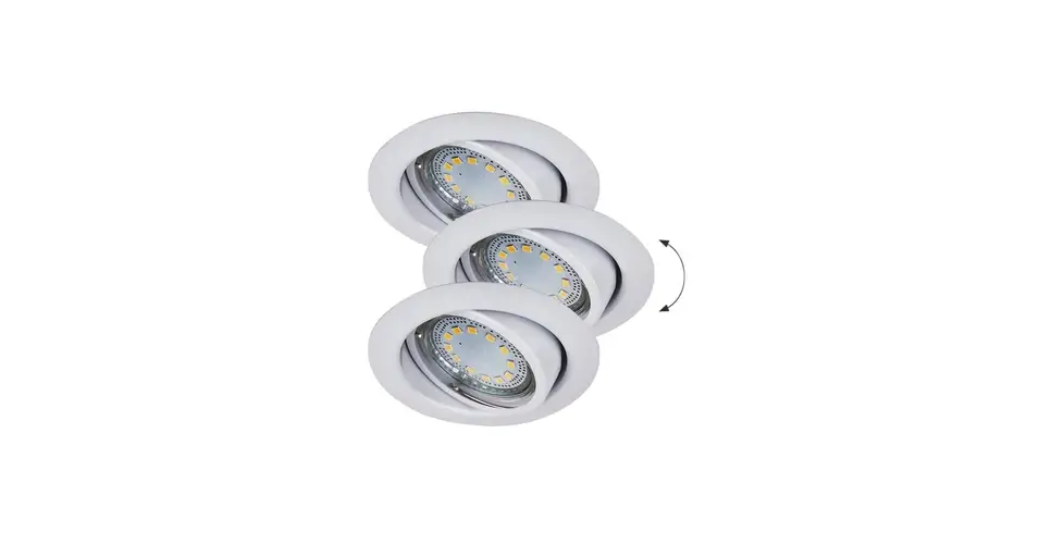 Rábalux Lite LED 3xGU10 3W billenthető fehér beépíthető spotlámpa (3db/szett) 1049 Outlet