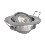 Outlet EMOS LED Spotlámpa 5W meleg fehér álmennyezetbe építhető ezüst 3év garancia ZD3221