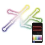 Emos GoSmart LED lámpatest Lines fehér 9 részből álló 34W RGBIC dimmelhető, WiFi ZIW249R Vásárlói kedvenc