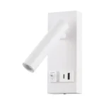 Optonica fali LED olvasólámpa téglalap fehér 8W 700lm 4200K USB-A USB-C 7592 Gyors szállítás