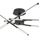 Rábalux Henli mennyezeti LED lámpa 30W 1300lm 3000K fekete 76x76cm 71056 Biztonságos fizetés