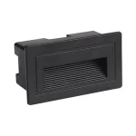 Csak ma Optonica LED lépcsővilágító lámpa fekete 3W 180lm 3000K téglalap IP65 7547