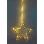 Tracon LED karácsonyi ablakdísz csillag elemes meleg fehér CHRSTHM104WW Expressz szállítás